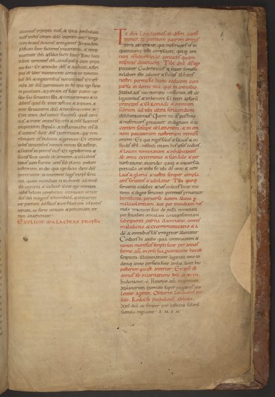 Biblia Stavelot, Add MS 28106, f.228r autorstwa Netherlandish School