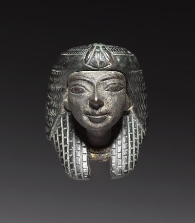 Brązowy wierzchowiec z „Pakietu Shawabty”: Głowa, późna dynastia XVIII do XIX, ok. 1336-1256 p.n.e. autorstwa New Kingdom Egyptian