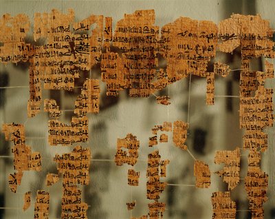 Fragmenty Papirusu Króla lub Kanonu Królewskiego (papirus) autorstwa New Kingdom Egyptian