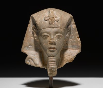Głowa z Shabti z Akhensten, ok. 1352-1336 pne (Wapień) autorstwa New Kingdom Egyptian
