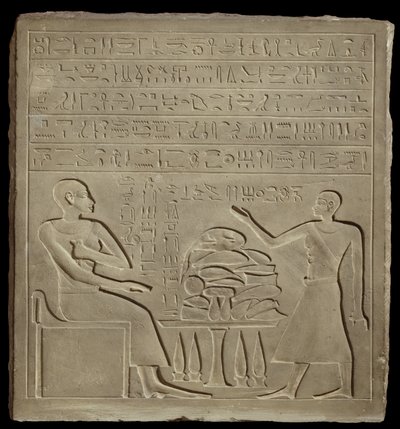 Stela z Imeny (wapień) autorstwa New Kingdom Egyptian
