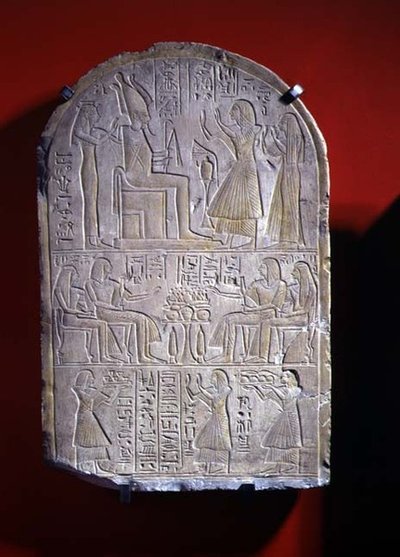 Stela z Iuny (kamień) autorstwa New Kingdom Egyptian