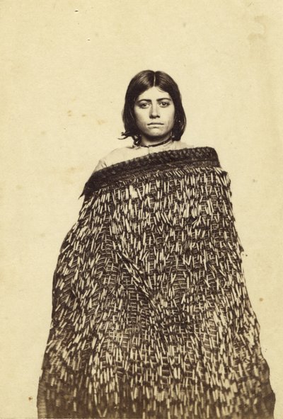 Mina Makata, Half Cast Maorie, ok. 1865 (druk albumowy i wc) autorstwa New Zealander Photographer