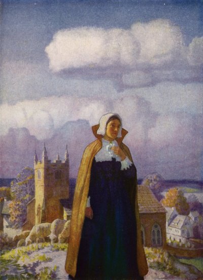 Ilustracja do Westward Ho! Charles Kingsley (kolor lito) autorstwa Newell Convers (after) Wyeth