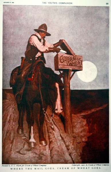Reklama dla firmy Cream of Wheat autorstwa Newell Convers Wyeth