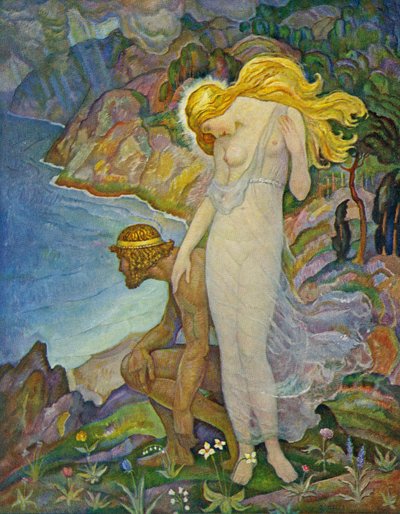 Odyseusz i Kalipso autorstwa Newell Convers Wyeth