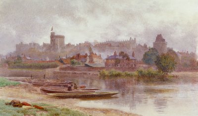 „Zamek Windsor w mroku”, c1874-1914 autorstwa Newton Benett