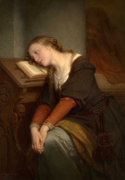 Małgorzaty w kościele (olej na płótnie) autorstwa Nicaise de Keyser