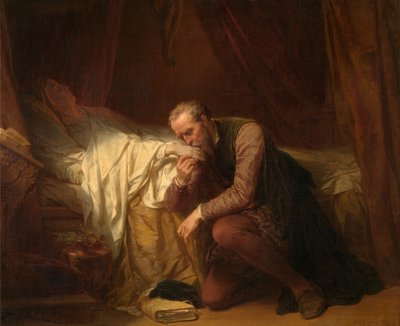 Artysta Michał Anioł u łoża śmierci Vittorii Colonny autorstwa Nicaise de Keyser