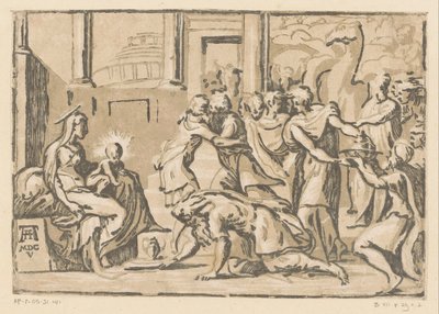 Adoracja Królów autorstwa Niccolò Vicentino (attributed to)