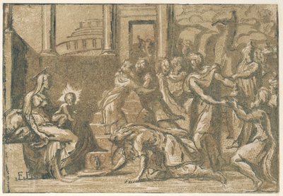Pokłon Trzech Króli, 1540-50., 1540-50. autorstwa Giuseppe Niccolò Vicentino