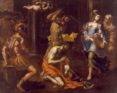 Ścięcie św. Jana Chrzciciela – Niccolo de Simone (czynny 1636-1655), olej na płótnie autorstwa Niccolò de Simone
