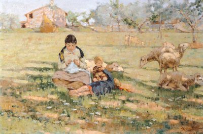 Scena wiejska autorstwa Niccolo Cannicci