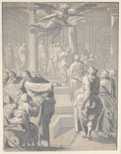 Chrystus uzdrawiający paralityka, 1540-50., 1540-50. autorstwa Niccolo Vicentino