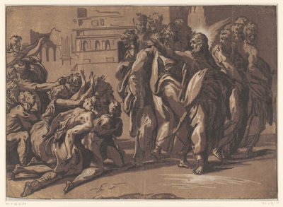 Chrystus uzdrawia trędowatych autorstwa Niccolo Vicentino
