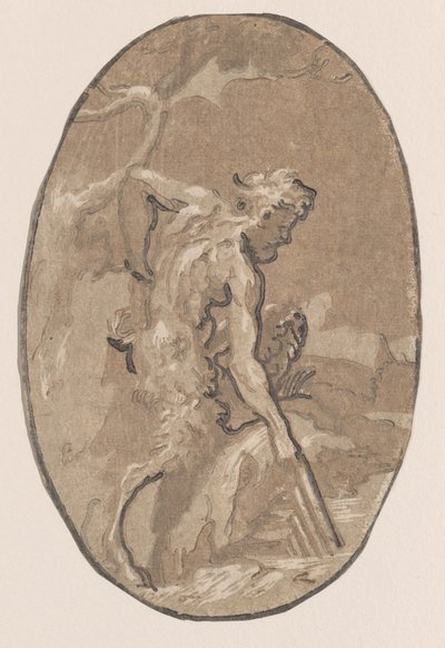 Marsjasz czerpiący Syrinx z rzeki, ca. 1540-50., ca. 1540-50. autorstwa Niccolo Vicentino
