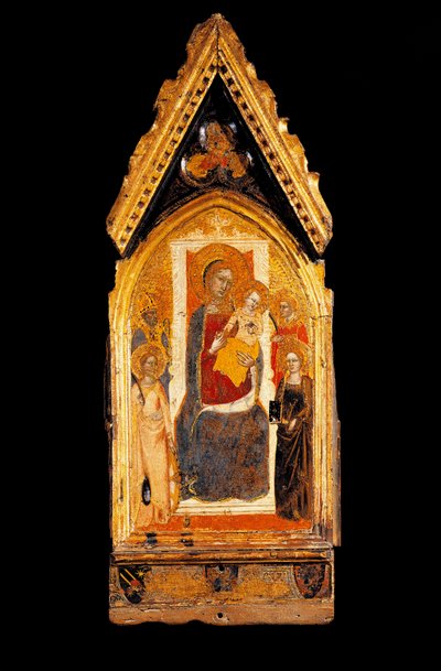 Dziewica z Dzieciątkiem i Świętymi Obraz na drewnie Niccolo di Tommaso (znany między 1343 a 1367) XIV-wieczny Asyż, Museo del Tesoro della Basilica di San Francesco autorstwa Niccolo di Tommaso