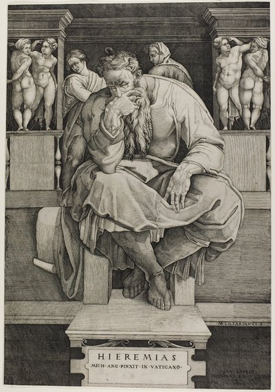 Jeremiasz autorstwa Nicholas Beatrizet