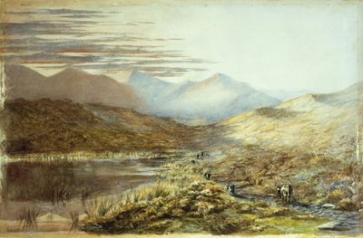 Jezioro Pukaki, Nowa Zelandia, 1872 autorstwa Nicholas Chevalier
