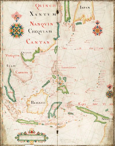 Mapa Indii Wschodnich autorstwa Nicholas Comberford