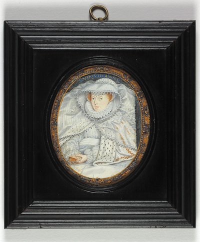 Dama tradycyjnie identyfikowana jako Maria Królowa Szkotów (emalia) autorstwa Nicholas Hilliard