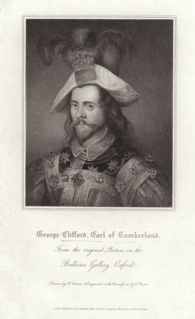 George Clifford Earl of Cumberland autorstwa Nicholas Hilliard