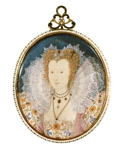 Miniatura nieznanej damy autorstwa Nicholas Hilliard