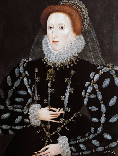 Portret królowej Anglii Elżbiety I autorstwa Nicholas Hilliard