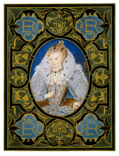 Królowa Elżbieta I, XVI wiek, 1896. autorstwa Nicholas Hilliard