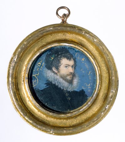 Autoportret, 1577 (wc na welinie) autorstwa Nicholas Hilliard