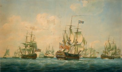 Statki w Spithead 1797 autorstwa Nicholas Pocock