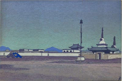 Batukhalka, stolica Mongolii Wewnętrznej, 1936 autorstwa Nicholas Roerich