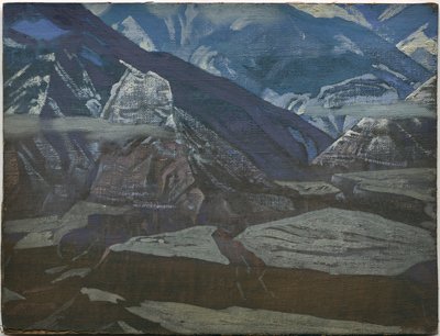 Fort Bhargarh, seria „Kulu”, 1929 autorstwa Nicholas Roerich