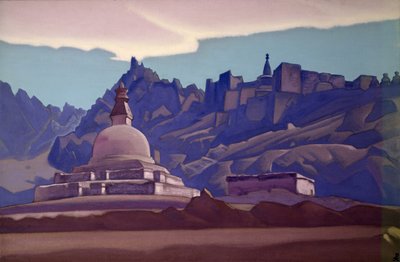 Kopiec Pogrzebowy, Ladakh, 1937 autorstwa Nicholas Roerich