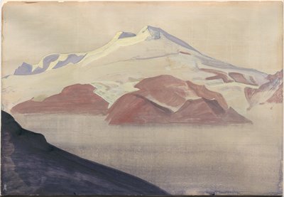 Elbrus, Kaukaz, karta albumu, 1933 autorstwa Nicholas Roerich