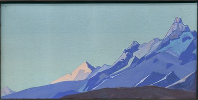Himalaje, Wieczór, 1933 autorstwa Nicholas Roerich
