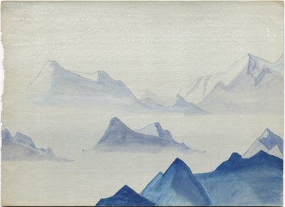 Himalaje, okładka albumu, 1933/34 autorstwa Nicholas Roerich