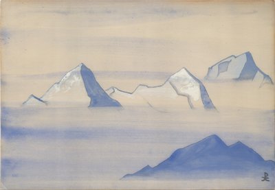 Himalaje, okładka albumu, 1934 autorstwa Nicholas Roerich