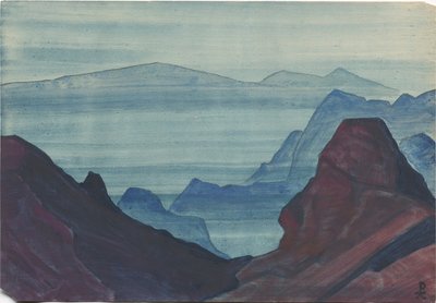 Himalaje, karta albumu, 1934 autorstwa Nicholas Roerich