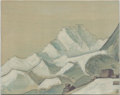 Himalaje za chmurami, szkic, 1933 autorstwa Nicholas Roerich