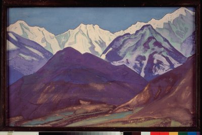 Kuluta (Dolina Kulu, masyw Himalajów) (Indie). Obraz Mikołaja (Mikołaja) Roericha (1874-1947), tempera na płótnie autorstwa Nicholas Roerich