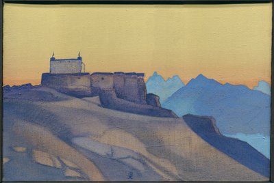 Klasztor, Sissu, 1932 autorstwa Nicholas Roerich