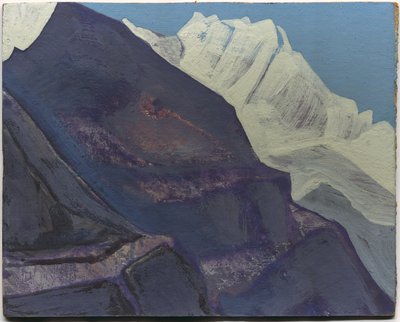 Góry, studium, 1933 autorstwa Nicholas Roerich