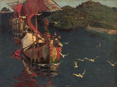 Goście zagraniczni, 1901 autorstwa Nicholas Roerich