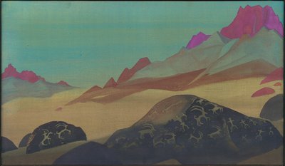Skały Ladakhu, 1932 autorstwa Nicholas Roerich
