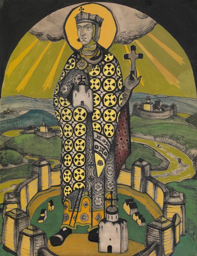 Święta Olga, księżna Kijowa autorstwa Nikolai Konstantinowitsch Roerich