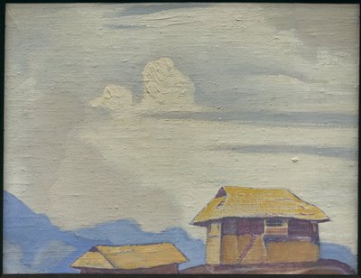 Klasztor Talung, 1928 autorstwa Nicholas Roerich