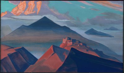Namiot Góra, cykl „Święte Góry”, 1933 autorstwa Nicholas Roerich