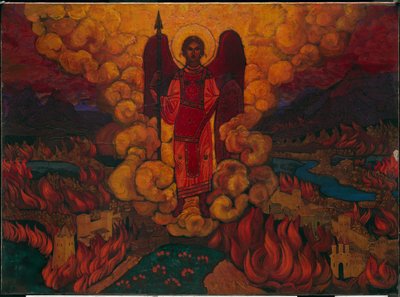 Ostatni Anioł, 1912 autorstwa Nicholas Roerich