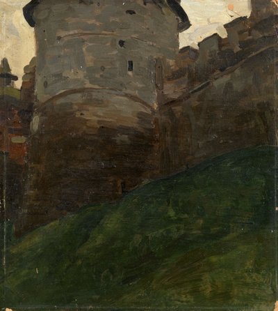 Wieża Kremla w Nowogrodzie, ok. 1900 r. 1903 autorstwa Nikolai Konstantinowitsch Roerich